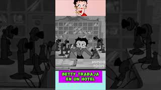 BETTY TRABAJA EN UN HOTEL bettyboop betty cartoons [upl. by Anayaran]