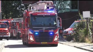 Brandweer Chemelot 242564  Dienstbus 234601  Haakarm 234681 Littervoort tijdens opendag Weert [upl. by Enamrej]