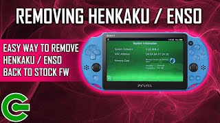 REMOVING THE HENKAKU  ENSO ON THE PS VITA  BACK TO STOCK FW [upl. by Rickert]