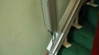 MediTek Stairlifts Automatic Powered Folding Hinge rail  track [upl. by Ahsirkal411]