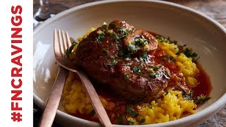 Osso Buco with Risotto Milanese  Food Network [upl. by Greggory]