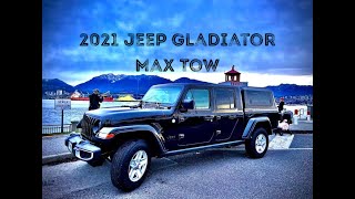 2021 Jeep Gladiator Sport S Max Tow Walk Around Video [upl. by Nnaarual885]