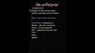 AMIODARONE CLASS THREE ANTIARRYTHMIC DRUG [upl. by Elyc]