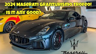 The 2024 Maserati GranTurismo Trofeo Is it any good Cold Start Interior Exterior review [upl. by Nyram]