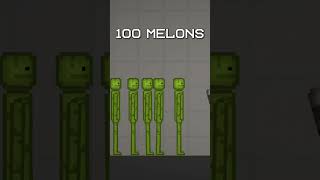 Bomb vs 1 10 and 100 melons [upl. by Eecats]