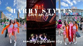 GOING TO SEE HARRY STYLES LOVE ON TOUR  WEMBLEY NIGHT THREE VLOG🌈 [upl. by Coplin894]