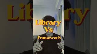 Framework vs Library 🤔 javascript reactjs mernstack [upl. by Dagall]