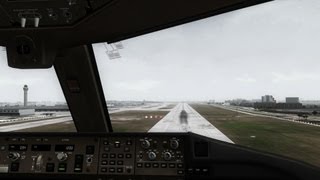 PMDG 777 Extreme graphics landing Miami HD [upl. by Odrahcir]