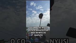 O CORPO DE NYUSI ESTA A MANIFESTAR NOS BAIROS DE MAPUTO venânciomondlane [upl. by Adnerb]