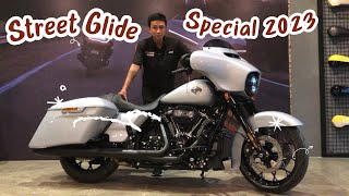 Lộc Ma Bo Xe pkl motor Harley Street Glide Special 2023 Atlas Silver Metallic [upl. by Xonnel341]