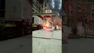 liquid molten metal pouring SAILA maharatna company of India limited [upl. by Laureen]