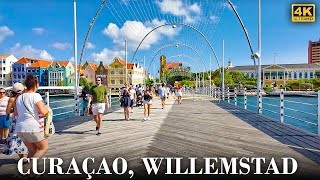 Willemstad Curaçaos Charming Capital  A Vibrant 4K Walking Tour [upl. by Miki]