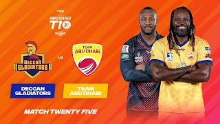 Mach 25 HIGHLIGHTS  Deccan Gladiators vs Team Abu Dhabi  Day 11  Abu Dhabi T10 Season 5 [upl. by Malina447]