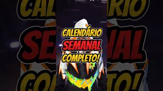 Pt1  Calendário Semanal Completo garena freefire shortsff garenafreefire garenaoficial [upl. by Laddy316]