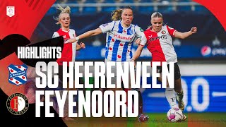 Highlights sc Heerenveen  Feyenoord V1  Azerion Vrouwen Eredivisie  20232024 [upl. by Linnet]