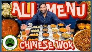 Eating All Menu at Chinese Wok  Veggie Paaji Food Challenge [upl. by Anawit]