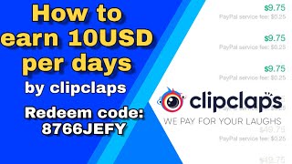 Clipclaps redeem code for 10 USD 100 working💯 [upl. by Georgeanna]