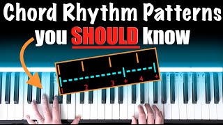 6 Rhythm Patterns for Piano Chords [upl. by Malamut]