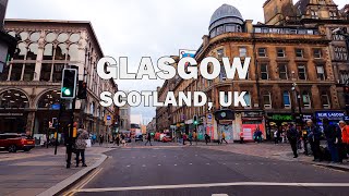 Glasgow Scotland UK  Driving Tour 4K [upl. by Ddet]