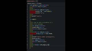 how to ordered a 2D array in c coding programming clanguage code vscode arduino unity java [upl. by Ailicec]