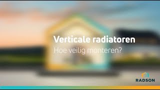 Verticale radiatoren eenvoudige en veilige montage [upl. by Fanya]