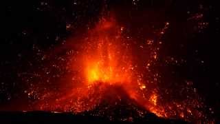 Eruption of volcano Etna spectacular paroxysm [upl. by Donell205]