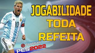 JOGABILIDADE DO PES2022 BASEADA NO ATUAL PES [upl. by Tommi]