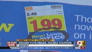 Kroger lowers prices eliminates double coupons [upl. by Mason]