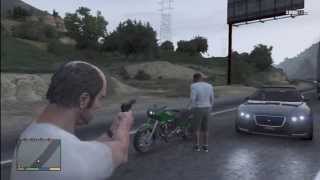 Grand Theft Auto V  Finding The Other Characters in Freeroam GTA 5 Gameplay [upl. by Schaefer598]