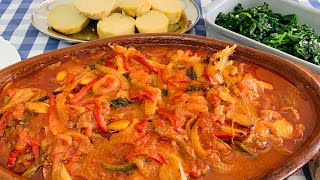 Bacalhau de Cebolada no Forno …Receita Rápida Simples e Deliciosa [upl. by Purington972]