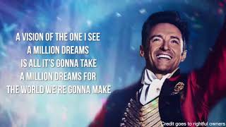 A Million Dreams Original voice with lyrics by Ziv Zaifman Soundtrack The Greatest Showman [upl. by Tenom]