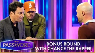 Chance the Rapper and Jimmy Fallon Team Up for a HighStakes Bonus Round  Password [upl. by Ylrebmik457]