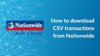 How to Download a CSV Bank Statement Using Nationwide [upl. by Orianna]