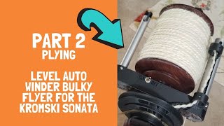 Part 2  Plying on a level auto winder for the bulky Kromski with spinning teacher Mary Egbert [upl. by Arval]