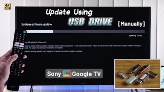 Sony Google TV Firmware Update with USB Drive Manually [upl. by Loferski125]