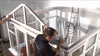 Gable End Conservatory Superstructure Installation [upl. by Ahsinyt249]