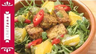 Make the perfect tempeh Marinated tempeh in Moroccan Chermoula sauce [upl. by Daniele]