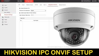 hikvision onvif setup  hikvision ip camera onvif setup [upl. by Neenej]