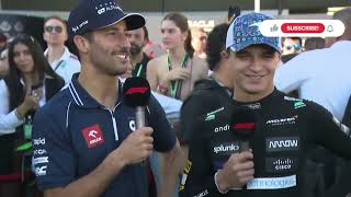 Daniel Ricciardo amp Lando Norris Interview Post Race Mexico Grand Prix [upl. by Trip27]