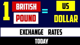 1 British pound Sterling to US dollar Exchange Rates Today 21 June 2024 GBP to USD [upl. by Ellennoj]