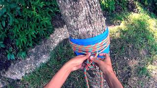 Tutorial  Ancoragem e Backup de Slackline com Cordas [upl. by Asilanna]