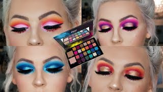 4 LOOKS 1 PALETTE  BPERFECT X STACEY MARIE CARNIVAL PALETTE [upl. by Akived]