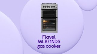 Flavel MLB71NDS 50 cm Gas Cooker  Silver  Product Overview [upl. by Ahsilrae]