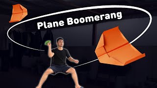 How to make a paper plane  Plane boomerang king [upl. by Hadria]