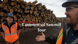 40000 board feet per Shift Huntsville Forest Products Sawmill Tour [upl. by Anauqal121]