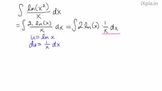 Integral of lnx2x [upl. by Ahsille]