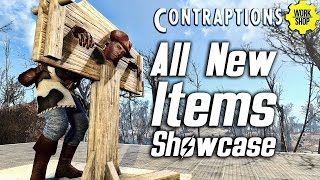 Fallout 4 Contraptions DLC  All New Items Showcase [upl. by Ahsykal]