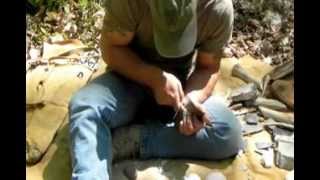 Skills QUARTZ FLINTKNAPPING with Jamie Leffler [upl. by Kaitlynn]