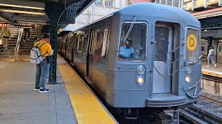 Reroute MTA NYC Subway R68A Q Train ride from 7 Av to 34th StHerald Square [upl. by Akiehsal]