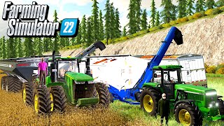 MASSIVE MULTIPLAYER SORGHUM HARVEST IN THE YUKON  Farming Simulator 22 [upl. by Haibot]